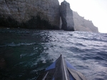 Paddling the South coast of Folegandros island