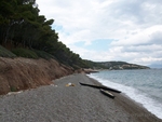 Landfall at the beach of Strava
