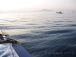 Open water crossing from Kos to Nisyros islands