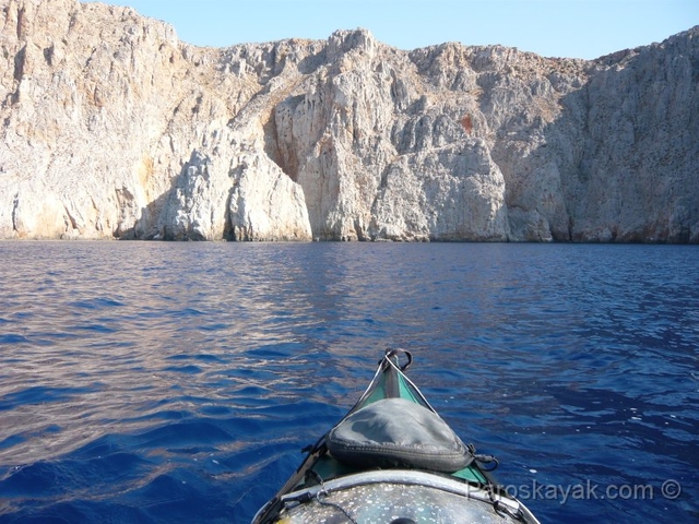 Sea kayaking in the south coast of Astypalaia
