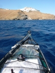 View of the Astypalaia from the kayak