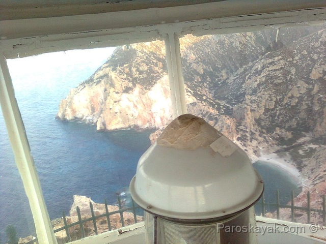 View of Ammoura cove from the Maskoula Lighthouse