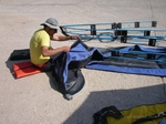 Assembly of our folding kayak